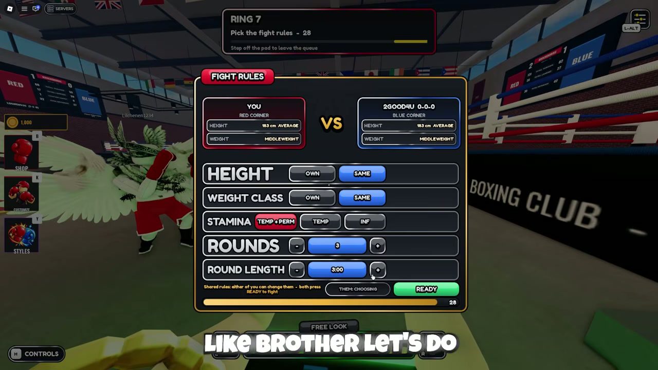 The rules ranked fights run under The FIGHT RULES panel that ranked fights run under